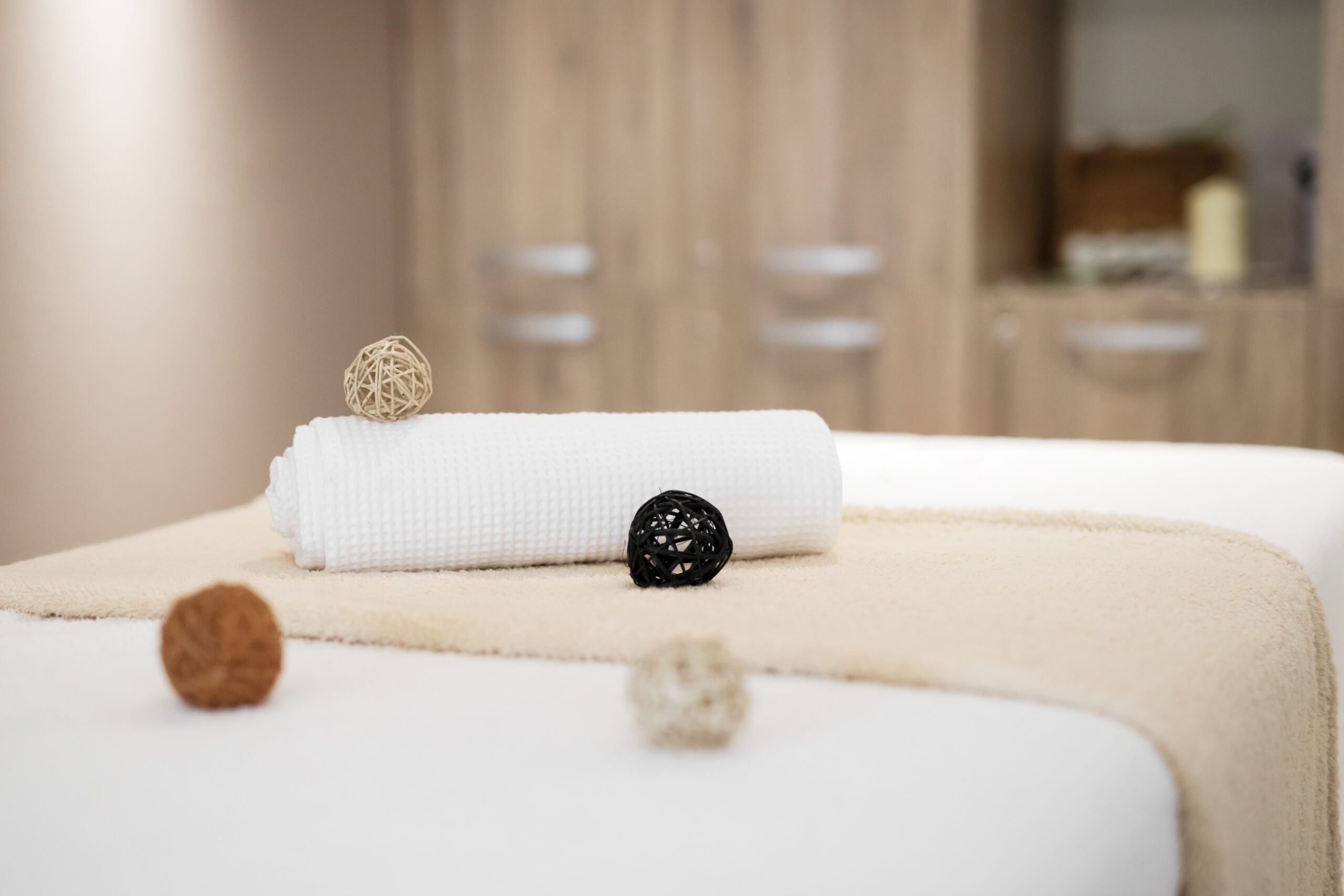 nettoyage du linge de massage spa